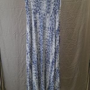 Women's snake print maxi skirt